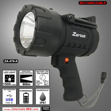Load image into Gallery viewer, Zartek 1500 Lumen Rechargeable Spotlight