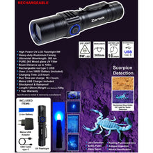 Load image into Gallery viewer, Zartek Rechargeable UV Light