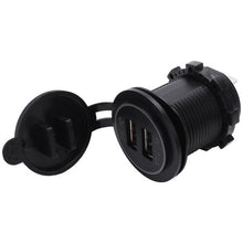 Load image into Gallery viewer, Panel Mount Twin Port USB Power Socket
