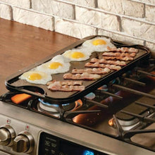 Load image into Gallery viewer, Dual Cast Iron BBQ Griddle