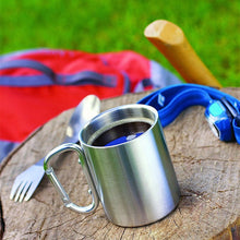 Load image into Gallery viewer, Safari Carabiner Stainless Steel Double Walled Mug