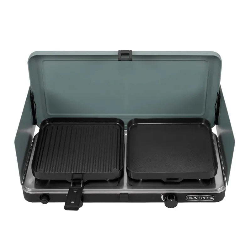 Born Free 2 Cook 2 Plate Gas Camping Stove – Safari Outfitters