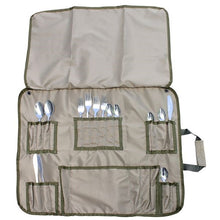 Load image into Gallery viewer, Camp Cover Roll-Up Cutlery Set - Unkitted
