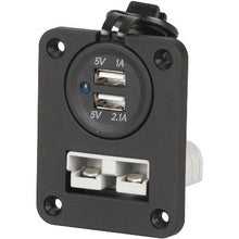 Load image into Gallery viewer, Anderson Plug and Dual USB Panel Mount
