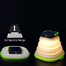 Load image into Gallery viewer, Collapsible Solar Camping Lantern with USB
